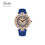 Women's Fortune Flow Watch – Rotating Dial, Iced-Out, 42mm T127L