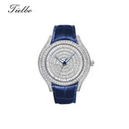 Waltz Automatic Watch – Full Crystal, Elegant, 39×45mm T815M