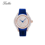 Women's Waltz Watch – Quartz, Elegant, Full Crystal T815L