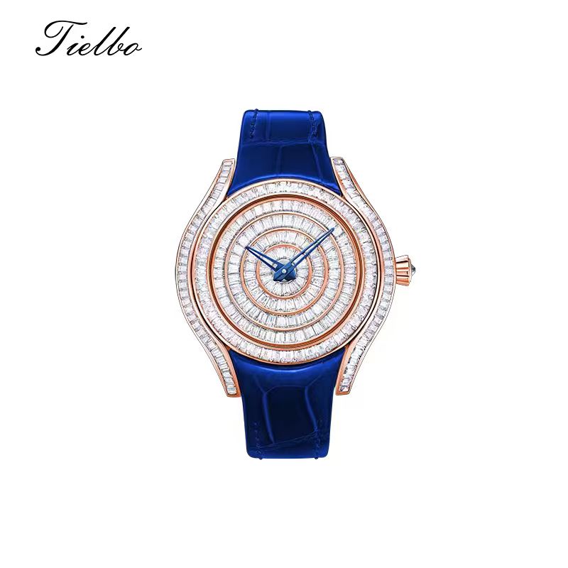 Women's Waltz Watch – Quartz, Elegant, Full Crystal T815L