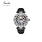 Women's Fortune Flow Watch – Rotating Dial, Iced-Out, 42mm T127L
