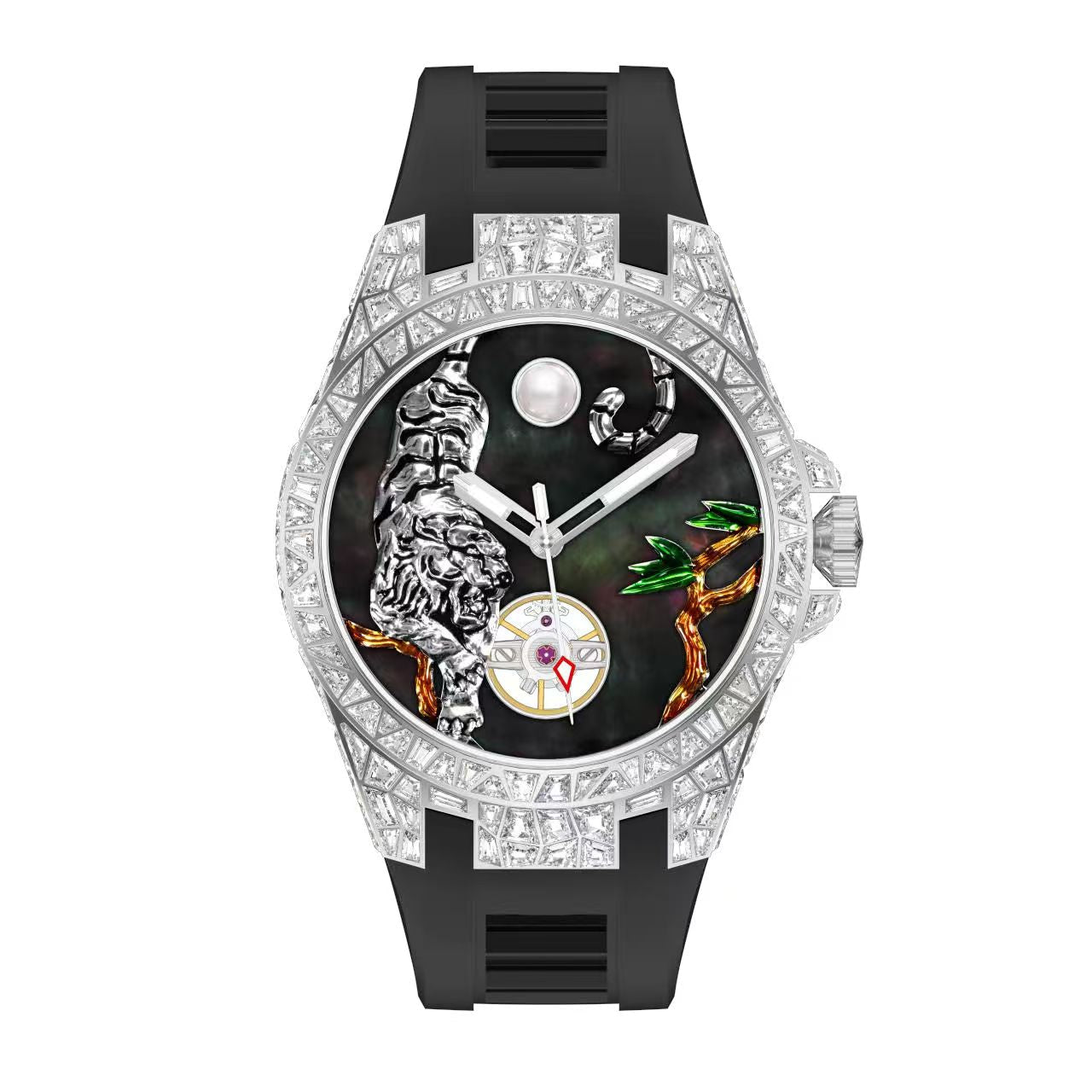 Tiger Legend Watch – Automatic, 44mm, Crystal Inlay T857M