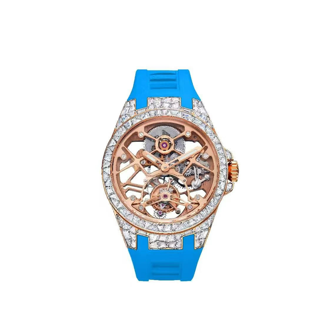 Wuyin Skeleton Tourbillon Watch – Manual, Sapphire, 44mm T850M