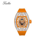 Crystal Storm Watch – Quartz, Skeleton, Crystal Inlay T827S