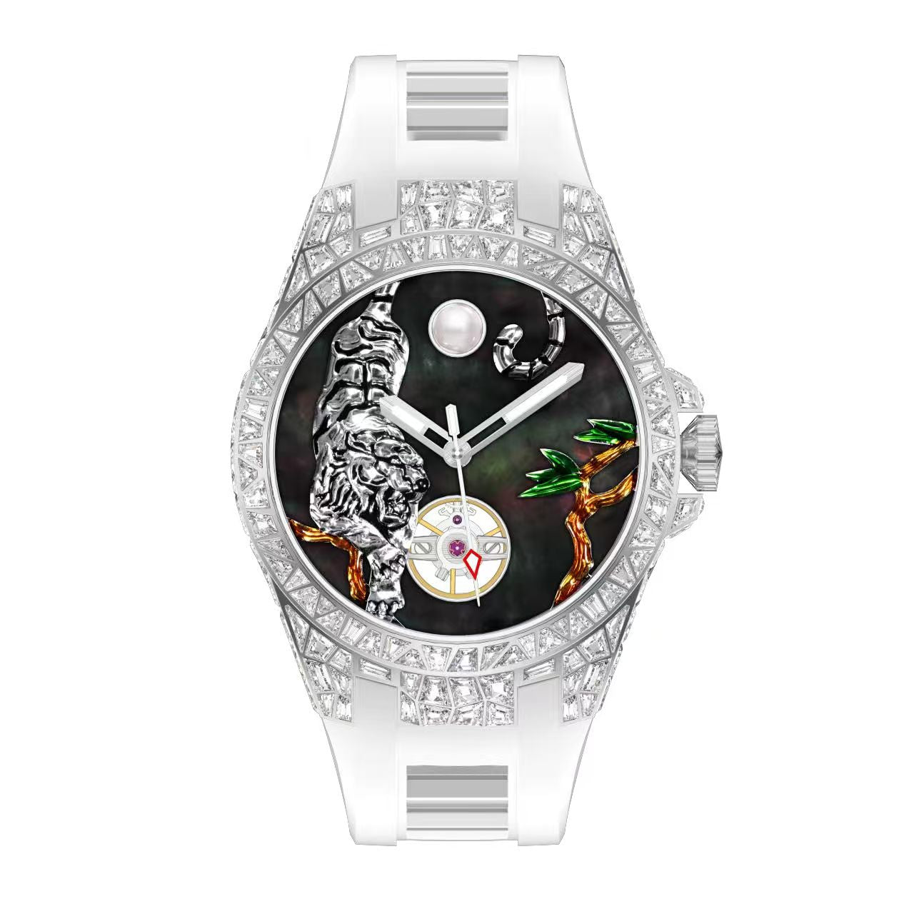 Tiger Legend Watch – Automatic, 44mm, Crystal Inlay T857M