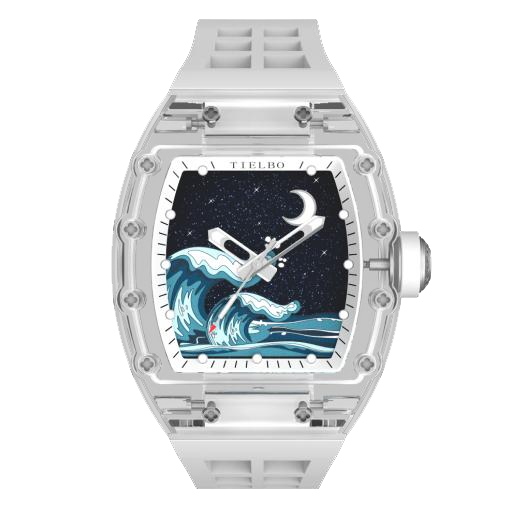 Wave Motion Watch – Transparent, Automatic T716M
