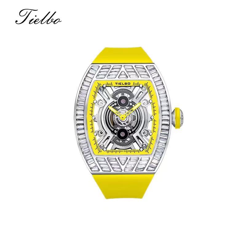 Women's Crystal Storm Watch – Quartz, Skeleton, 40×46mm T827L