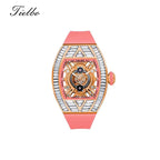 Crystal Storm Watch – Quartz, Skeleton, Crystal Inlay T827S