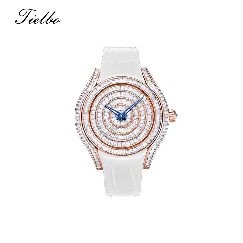 Women's Waltz Watch – Quartz, Elegant, Full Crystal T815L
