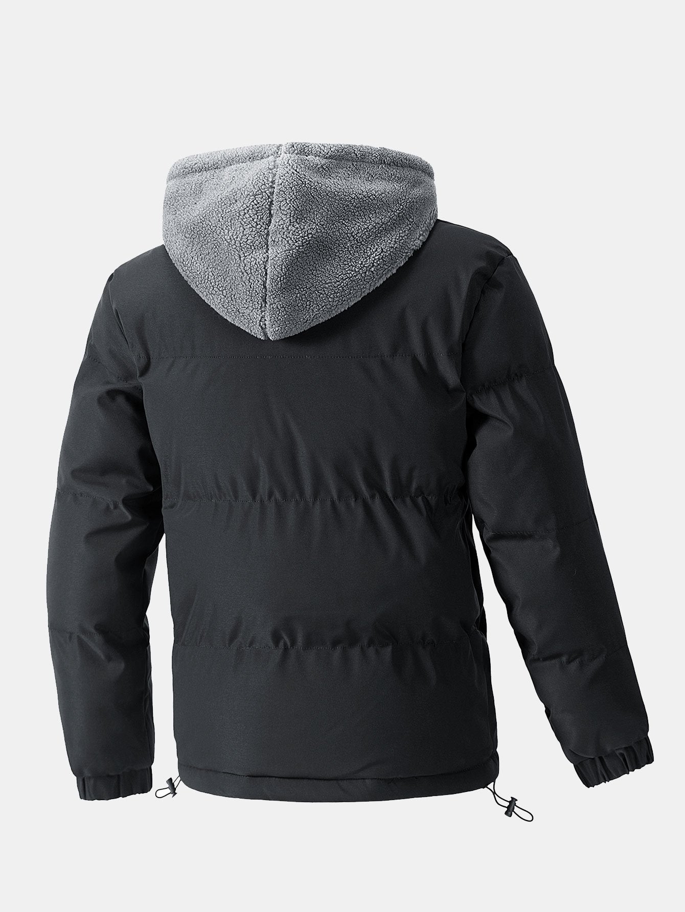 2 In 1 Teddy Hooded Puffer Jacket - Naturzy