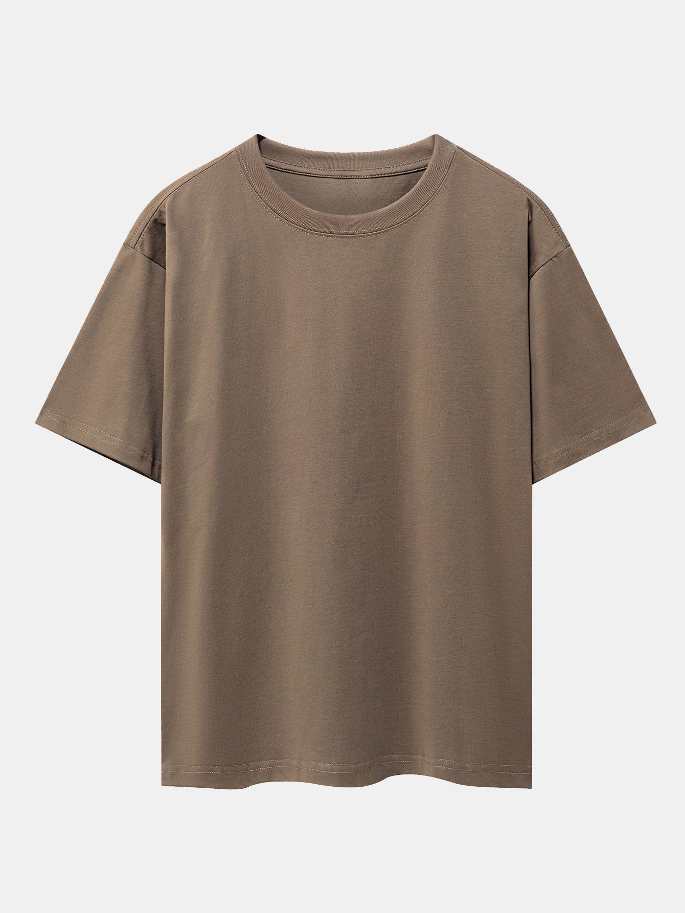 Basic Heavy Weight Drop Shoulder Oversize T-Shirt - Naturzy