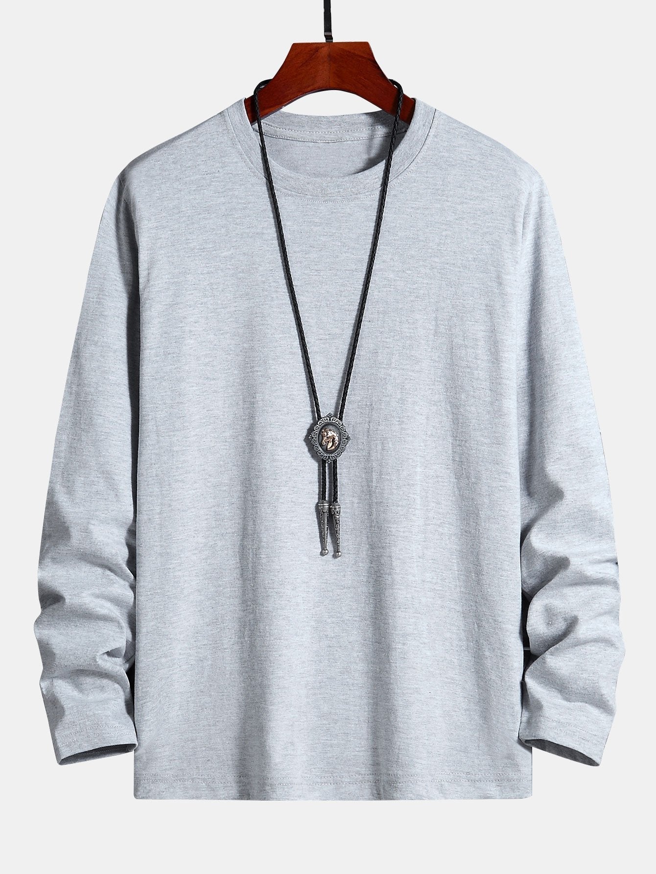 3 Pieces Basic Long Sleeve Cotton T-Shirt - Naturzy