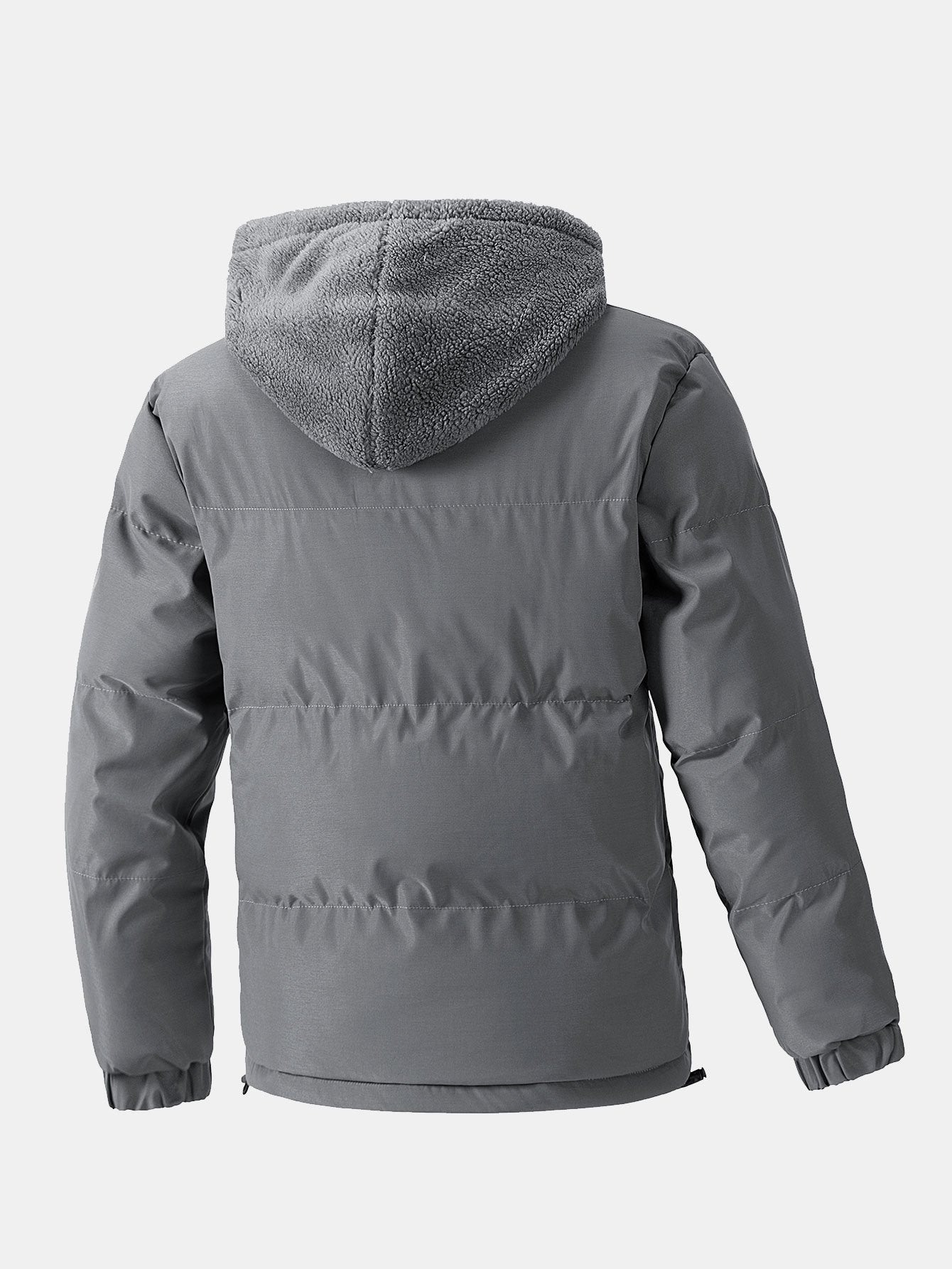 2 In 1 Teddy Hooded Puffer Jacket - Naturzy