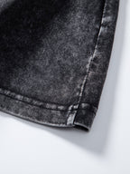 Basic Washed Distressed Drop Shoulder Oversize T-Shirt - Naturzy