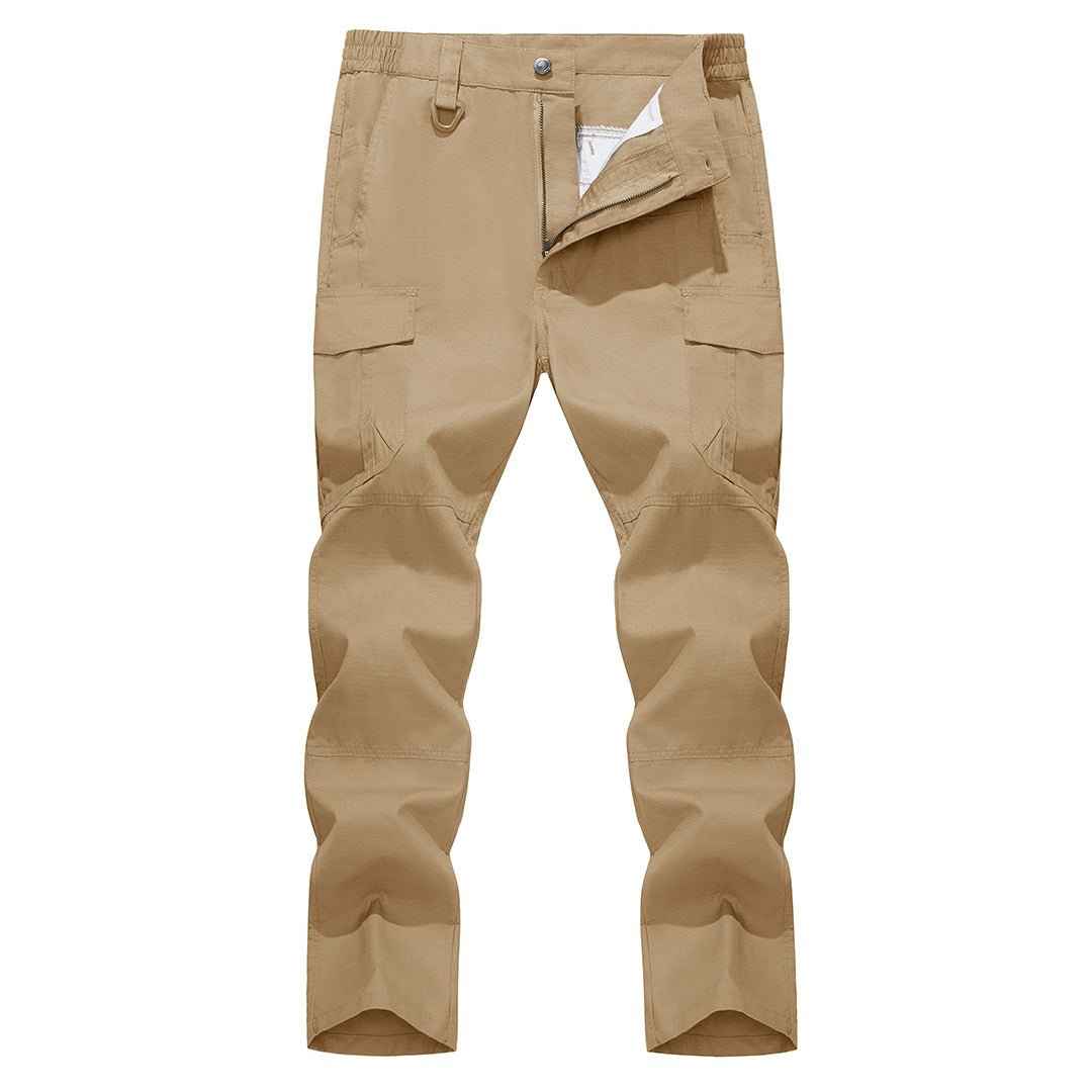 Men's 9 Pockets Ripstop Water Repellent Tactical Pants